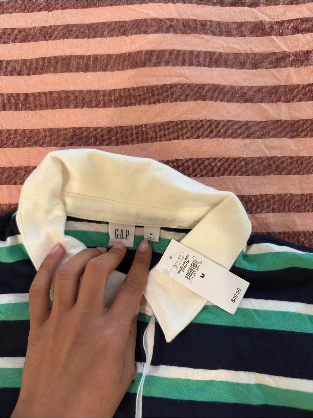GAP Striped Rugby Top - Picture 3 of 3